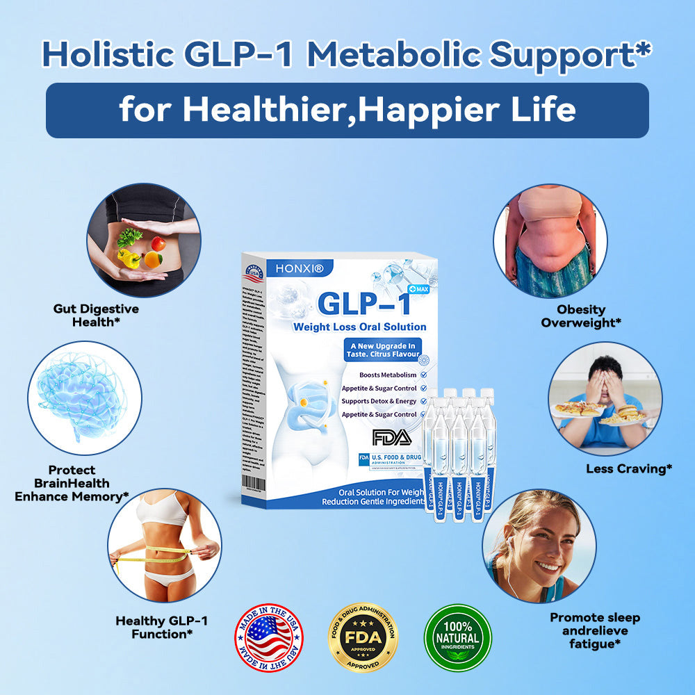 HONXI® GLP-1 Pro Weight Loss Oral Solution ✅One dose a day — see results in 7 days👩⚕️Suitable for obesity, cardiovascular diseases, diabetes, sleep apnea, high cholesterol and blood lipids, joint problems, and various other conditions🚀