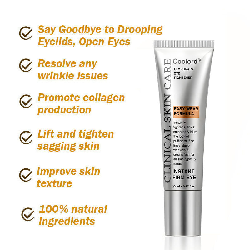 Official Store | Coolord® Instant FirmXBOTOX Easy Wear Temporary Eye Tightener with Collagen, Bee venom & Matrixyl 3000, Free brush🔥