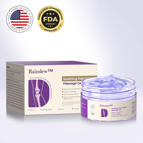 Raindew™ Turmeric & Emu Oil Arthritis Soothing Pain Relief Massage Gel👨⚕️American Orthopaedics (AAOS) Approved