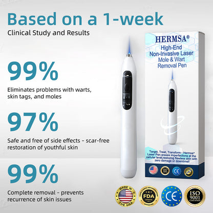 Hermsa® High-End Non-Invasive Laser Mole & Wart Removal Pen